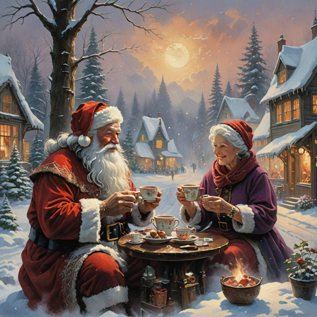 Warmth of the North in Ethereal Fantasy Gouache