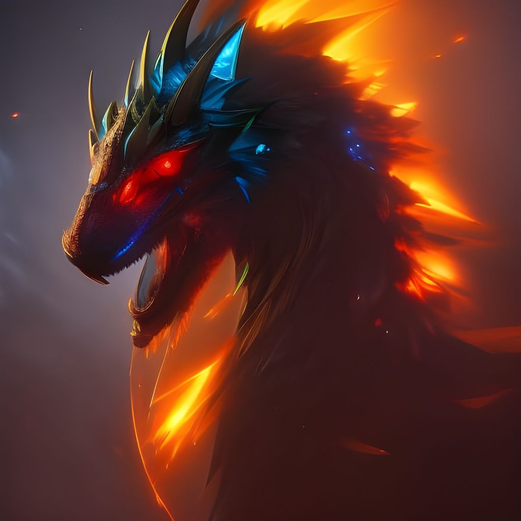 Cyberpunk Dragon with Mechanical Details and Metallic Colors