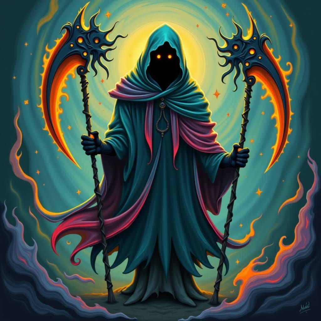 Rainbow Reaper in Ethereal Dreamscapes