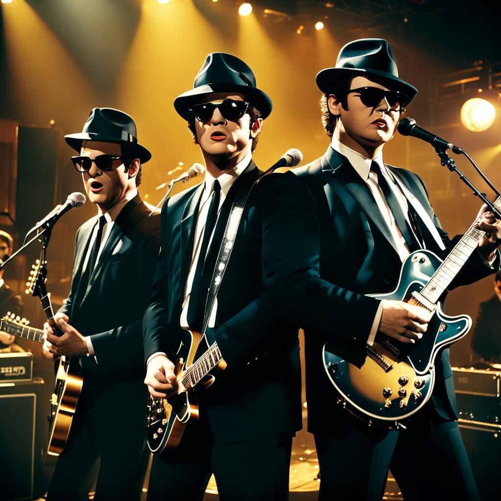 The Blues Brothers: A Cinematic Film Still