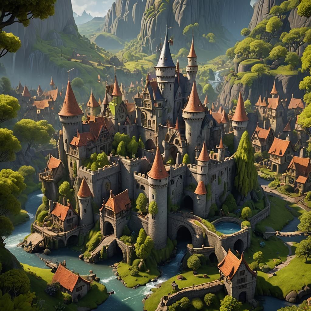 Detailed Shrek Concept Art in Unreal Engine Style