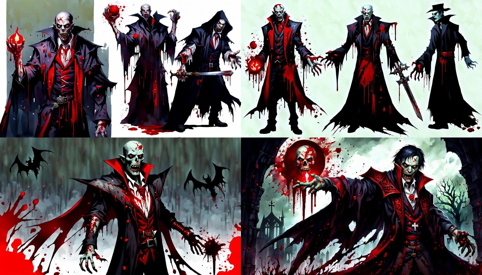 Blood Mage Zombie Vampire Hybrid Creature