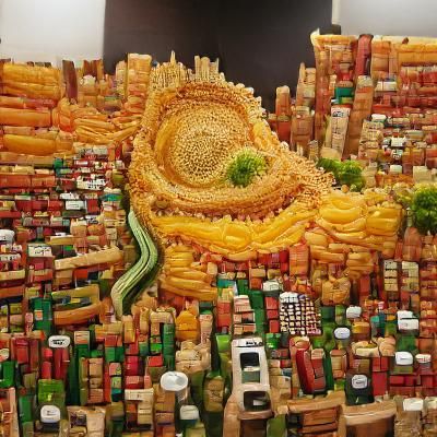 Food Cityscape: An Edible Metropolis