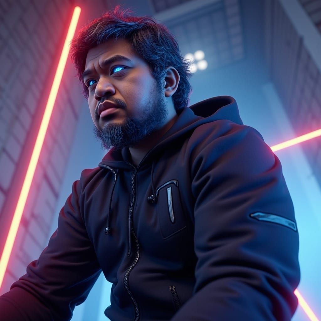 Sci-Fi Messiah in Fremen Still Suit, Dune-Inspired Concept A...