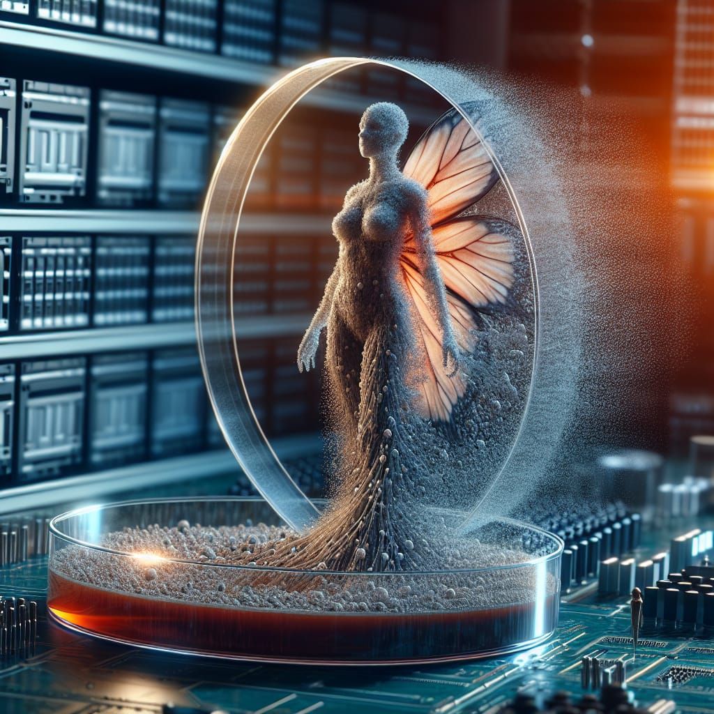 Dust Woman Life Form Emerges From Hard Drive