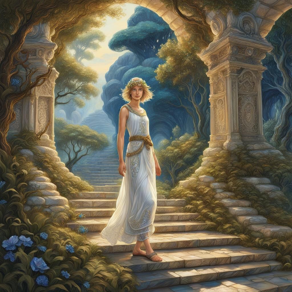 Goddess near the portal