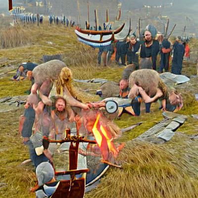Viking Human Sacrifice Ritual: A Historical Depiction