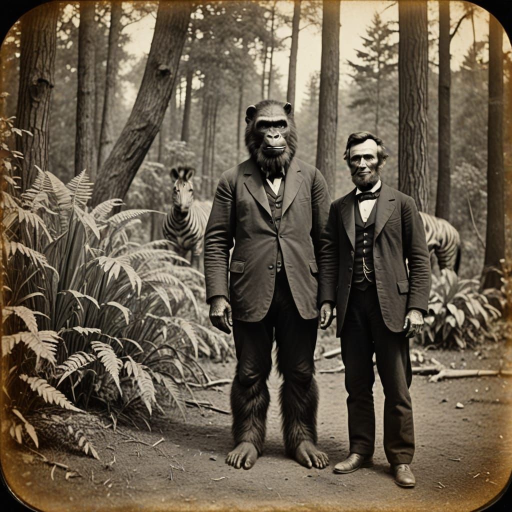 Bigfoot and Abraham Lincoln: 1850s Daguerreotype Photo