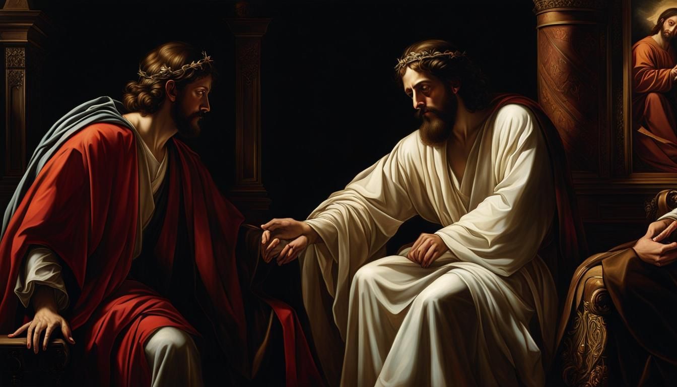 Doubting Thomas: Belief Through Love, Detailed Painting