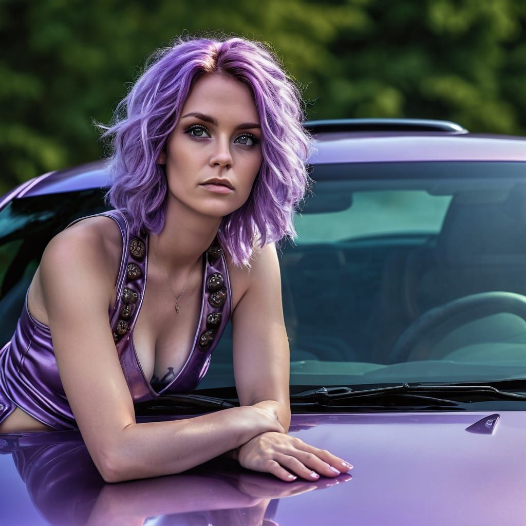 Cyberpunk Goddess in Walnut GT-R R33