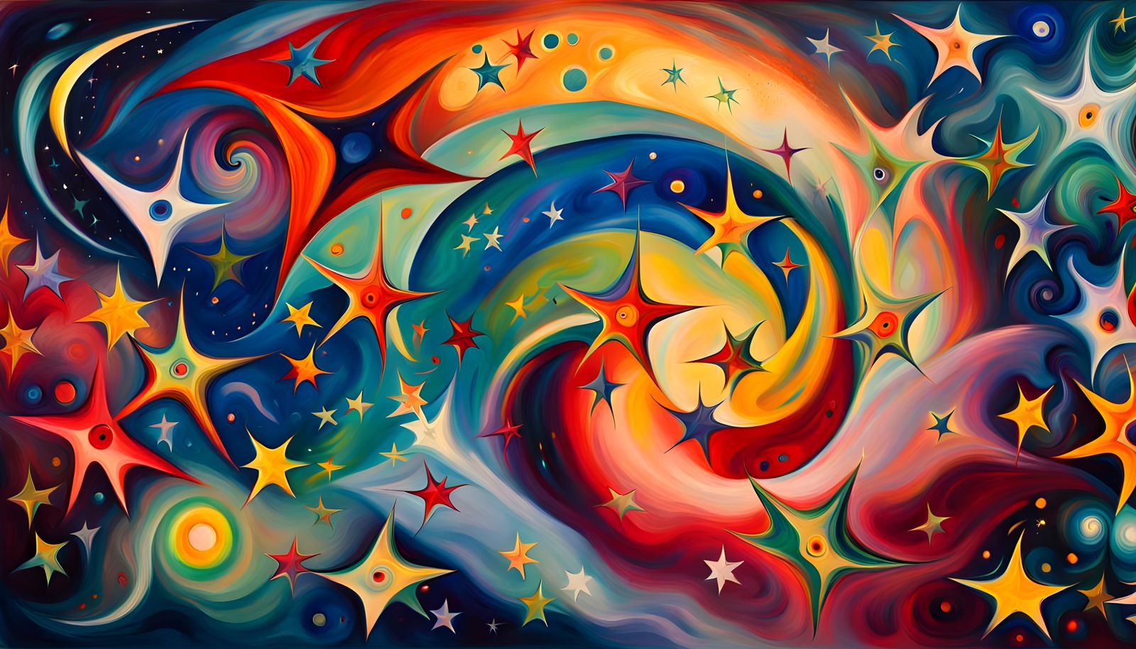 Cosmic Star Cluster Formation in Abstract Expressionism