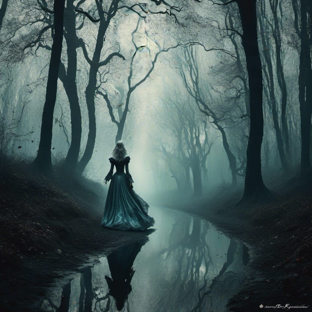 Ethereal Apparition on a Lonely Road