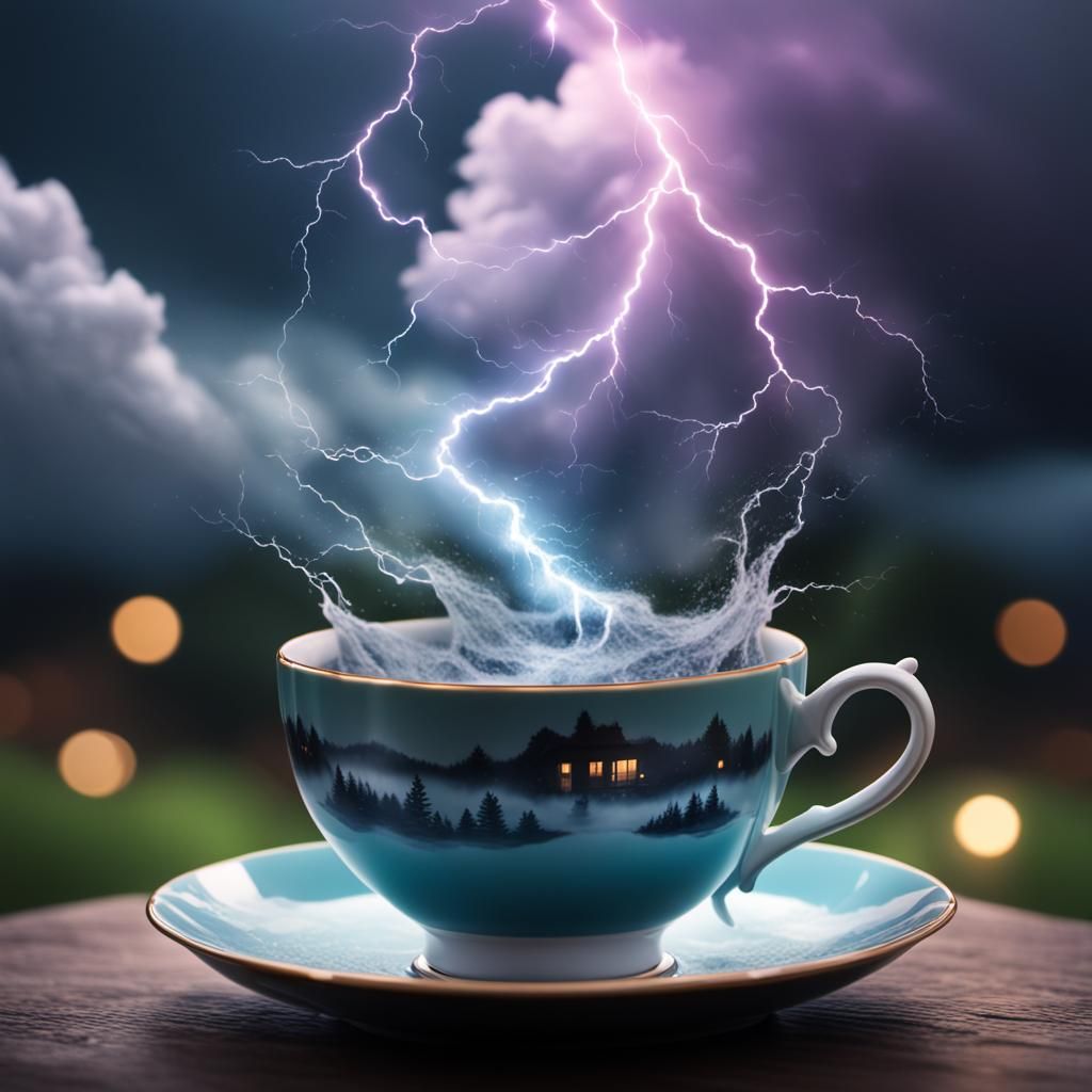 Tempest in a Teacup: Hyperrealistic Photography