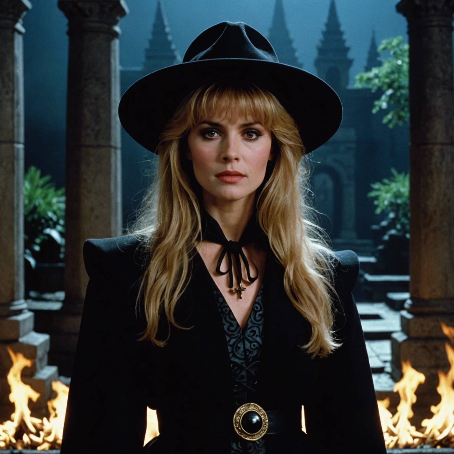 Marisa Kirisame in 80s Dark Fantasy Style