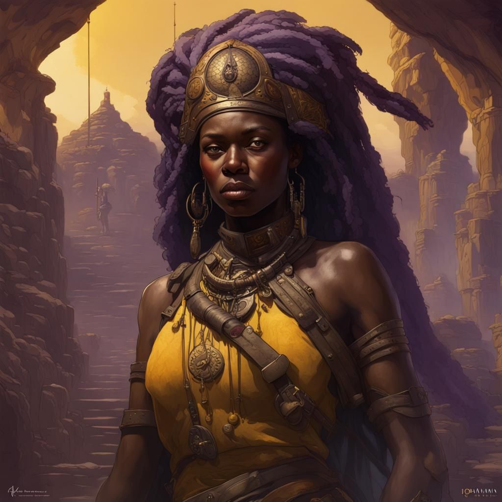 African Ancestry Dark Fantasy Concept Art