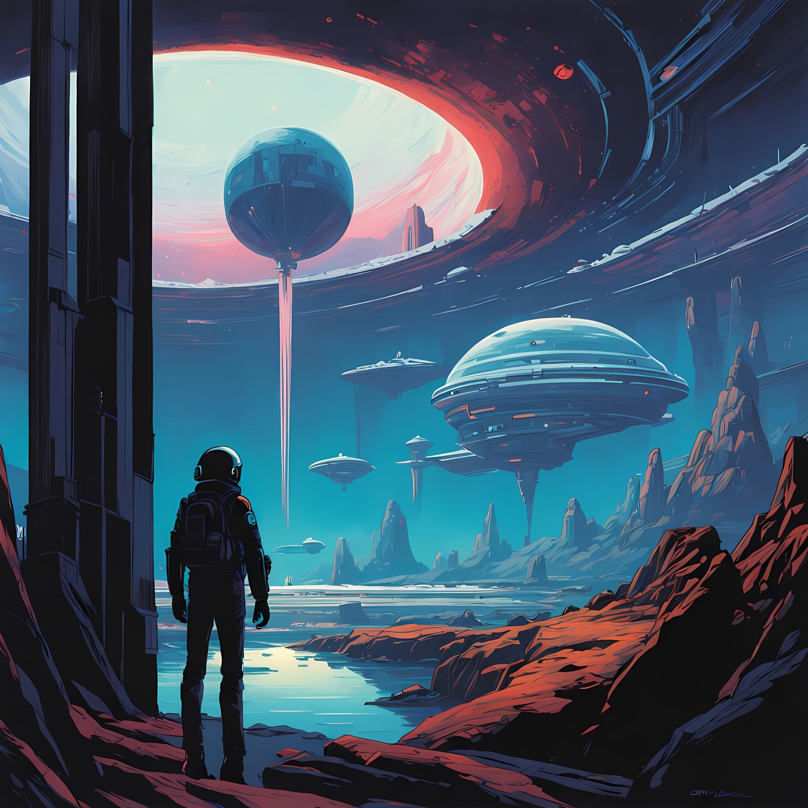 Ethereal Galaxy Unfolds in Outer Space