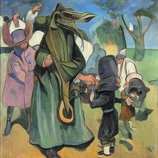 AI Plague Doctor Inspired by Classic Art