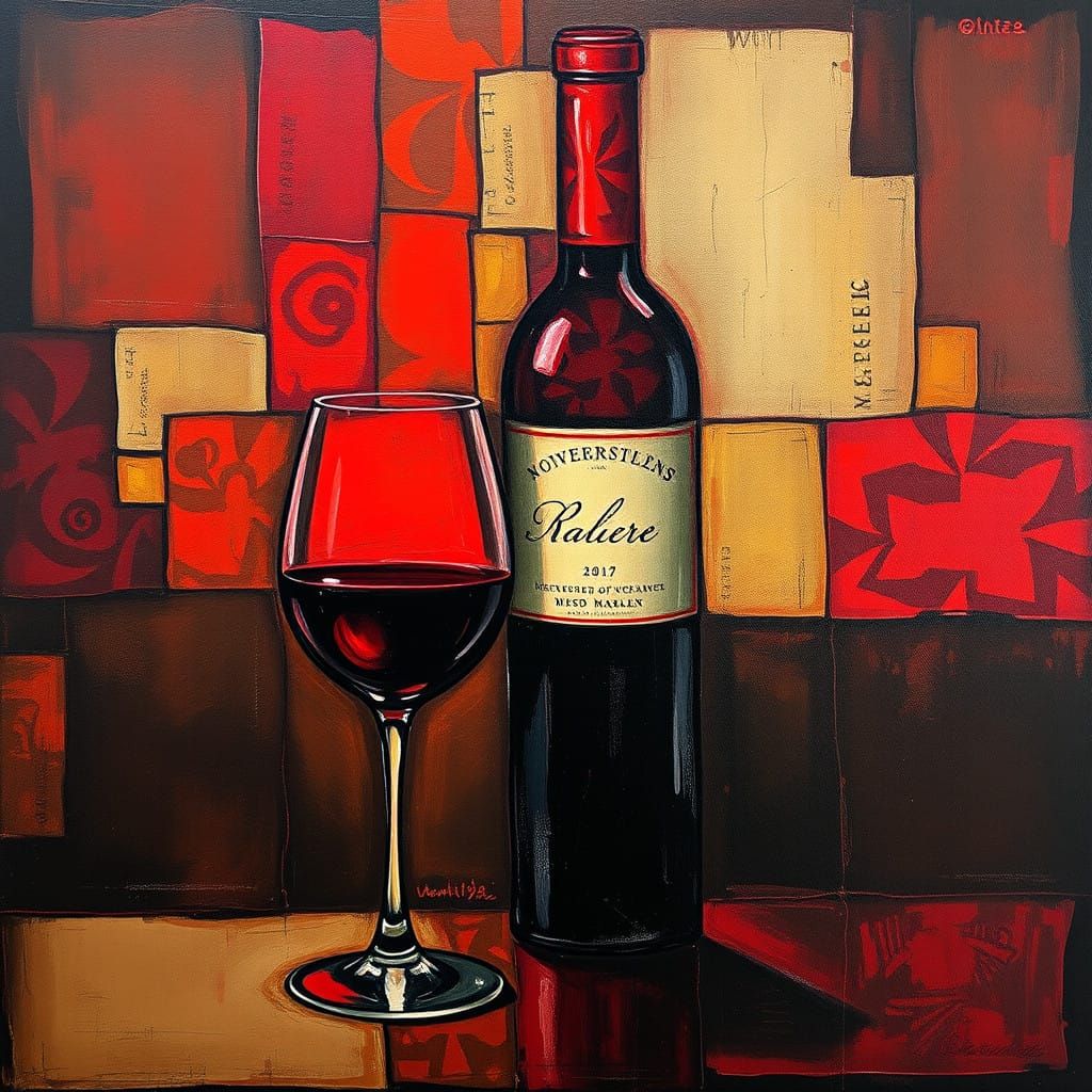 A Modern Artwork Inspired by Mondrian's Geometric Style