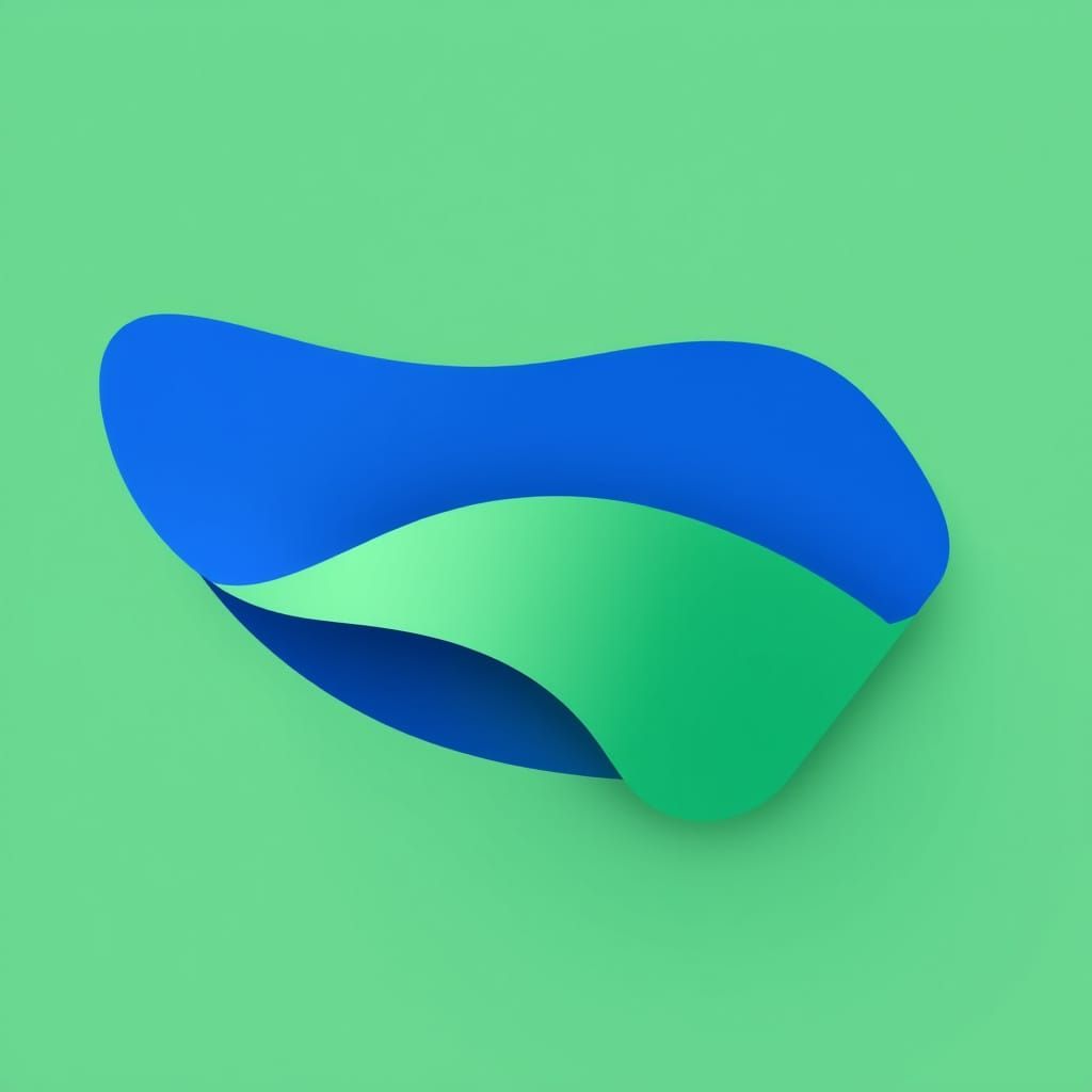 Abstract Octopus in Flat Design with Marine Colors