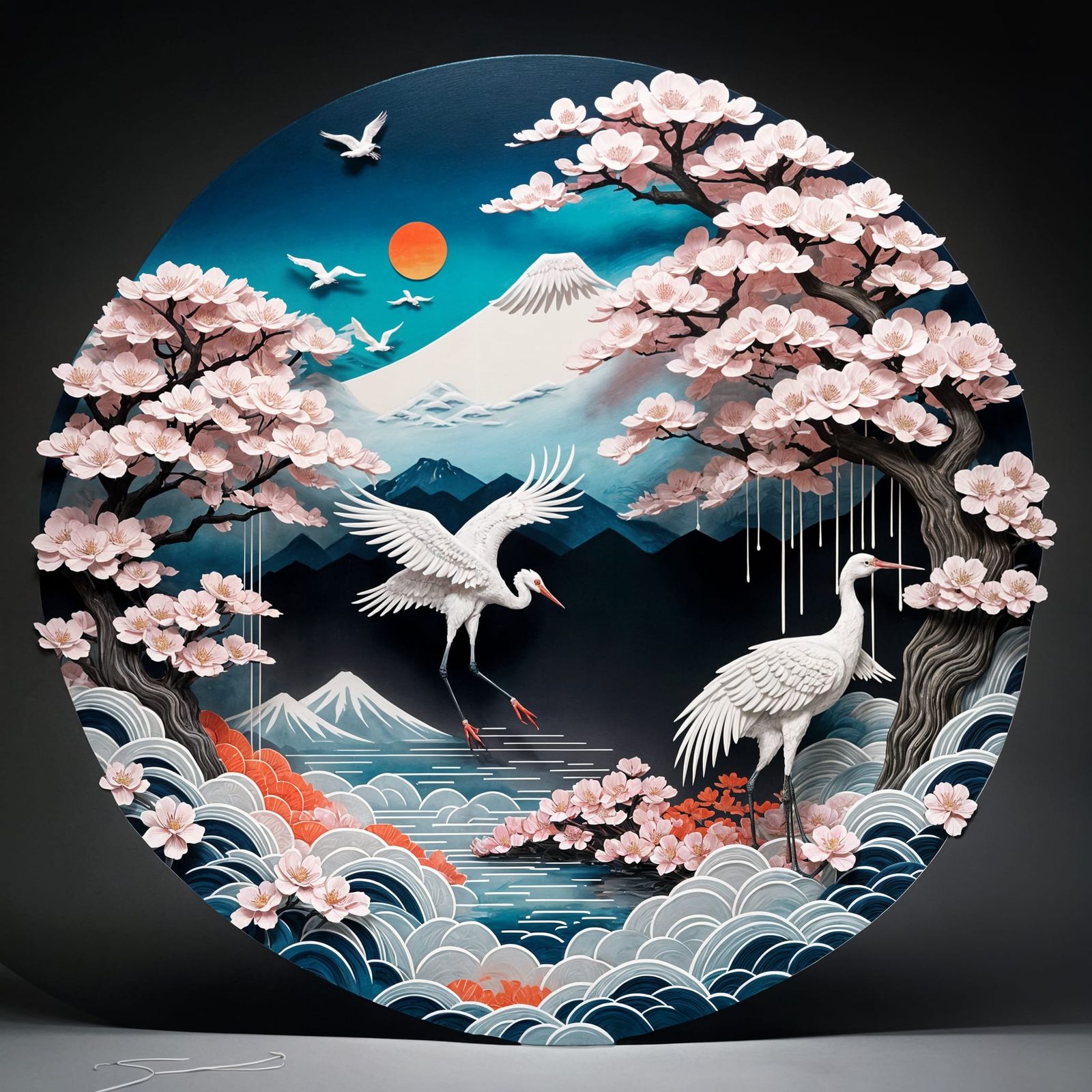 Japanese shelf art