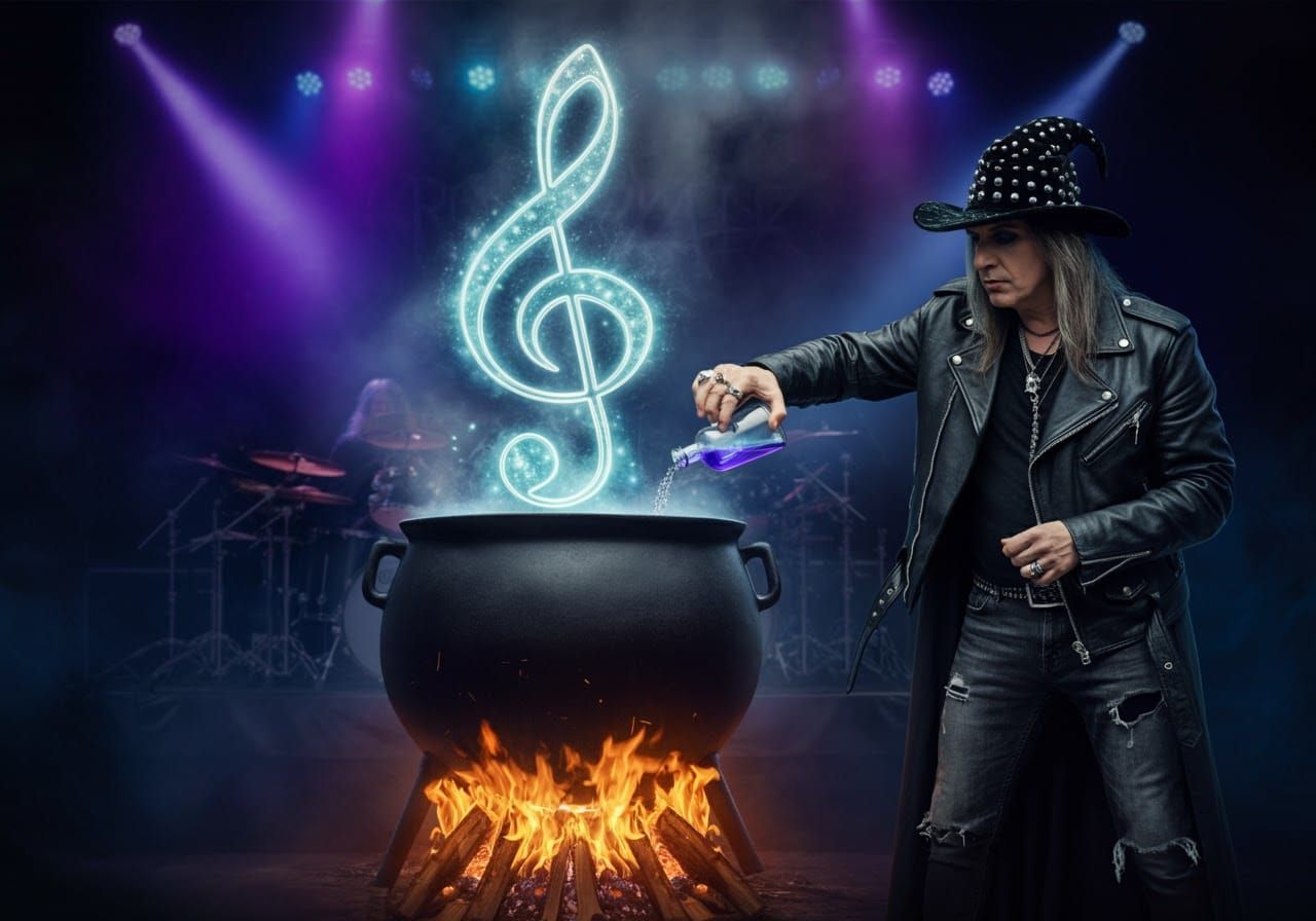 Rock Star Wizard Brews Magic Potion on Stage