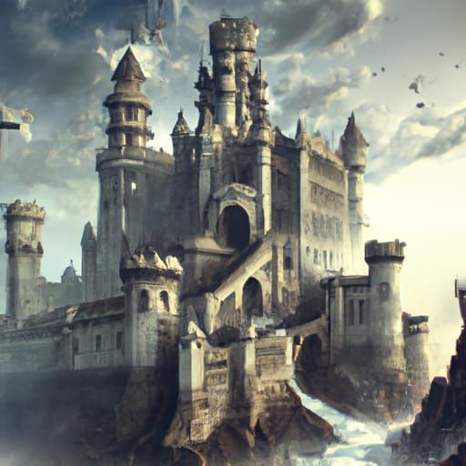 Epic Chateau Digital Matte Painting