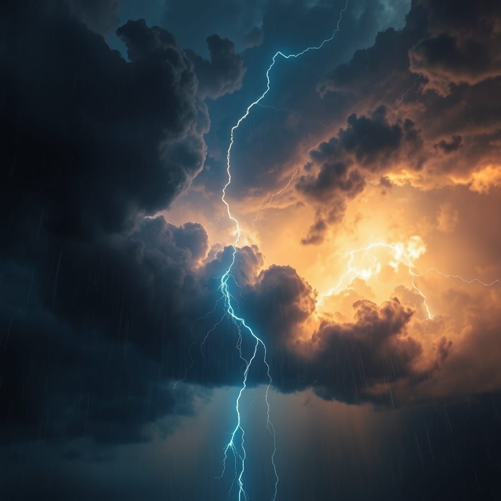 Electric Storm Unfolds in Turbulent Skies