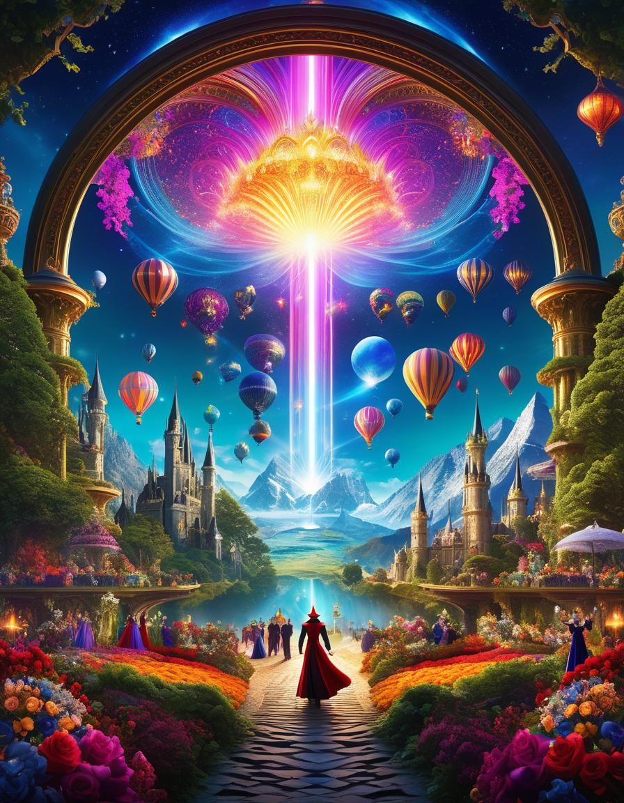 Spectacular Magical Event in Hypermaximalist Artwork