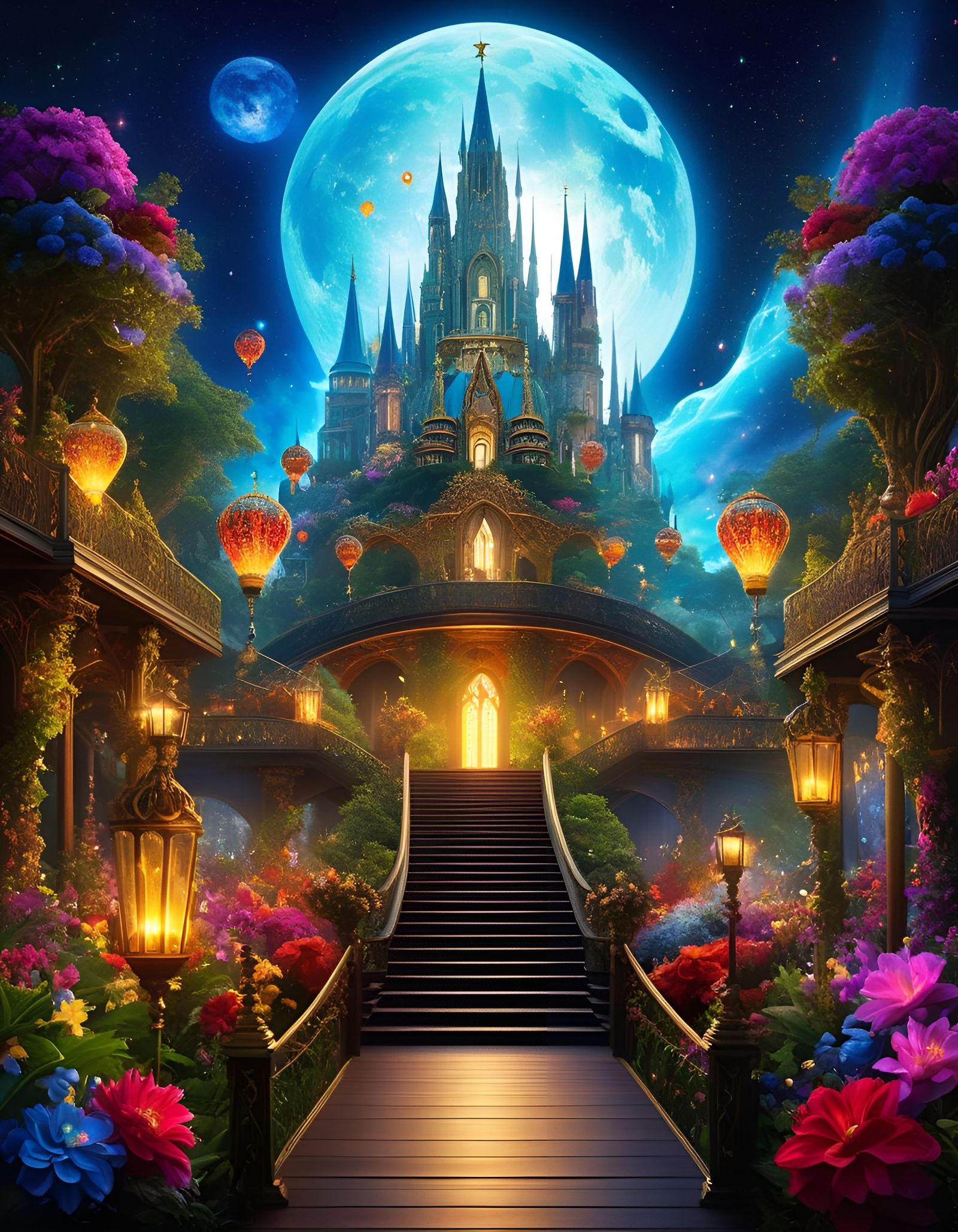 Enchanting Magical Event in Hypermaximalist Style