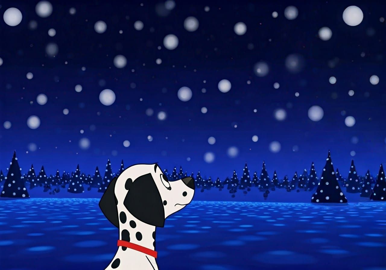 Polka Dot Dalmatian in a Polka Dot Wonderland