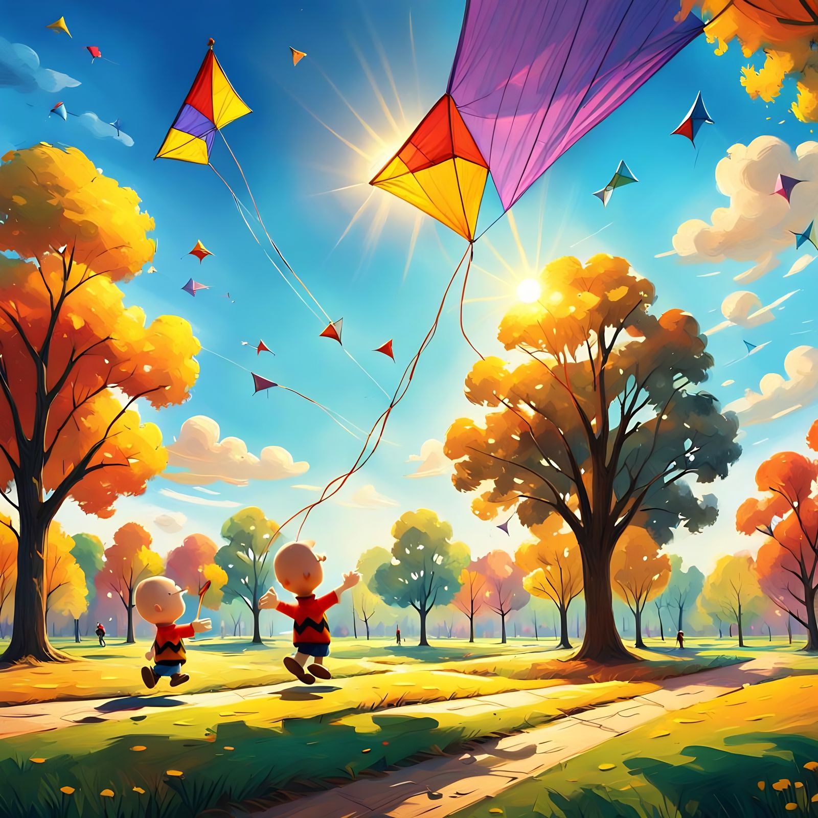 Charlie Brown in Vibrant 3D Digital Art