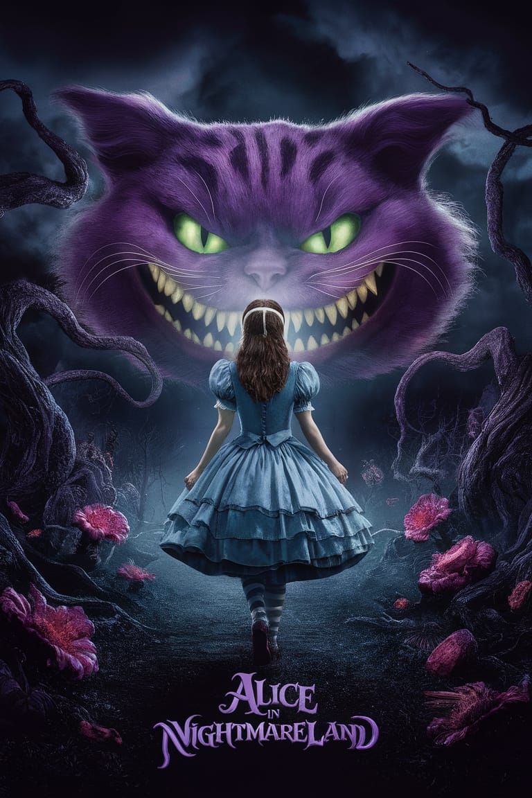 Hauntingly Beautiful Horror Movie Poster: Alice in Nightmare...