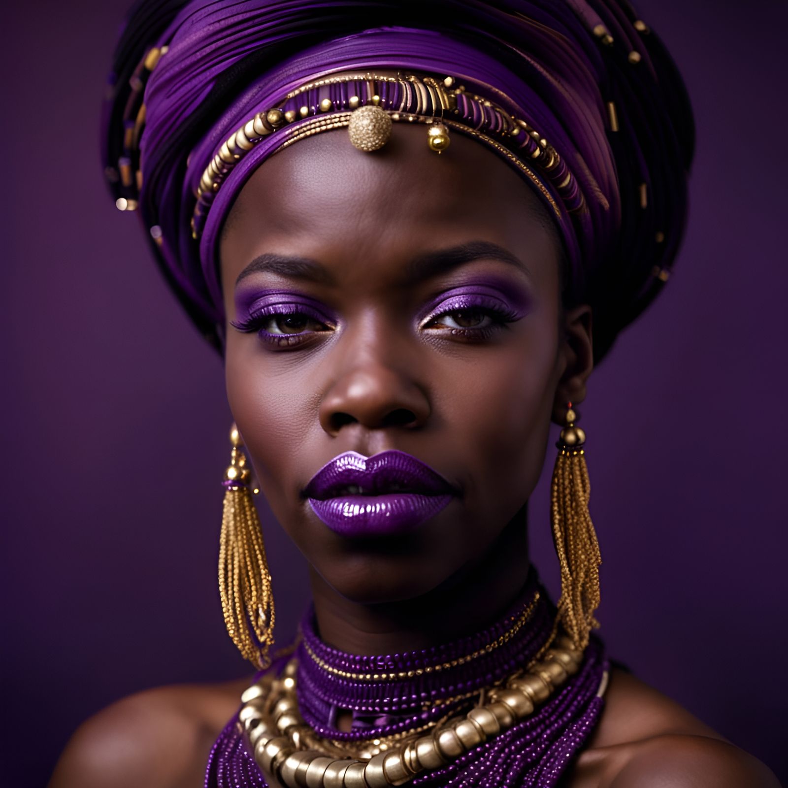 Zimbabwean Woman Wearing Shona Tribe Attire