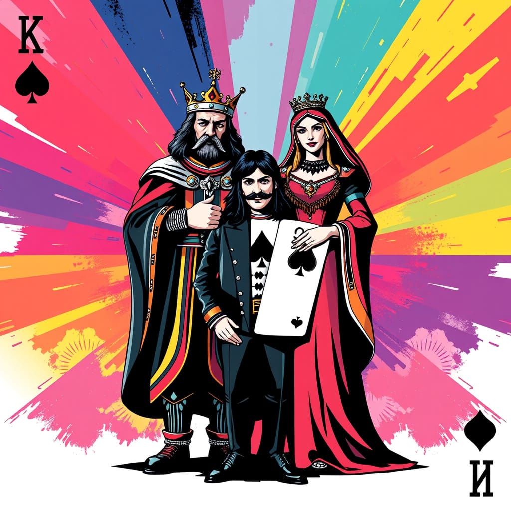 Ace of Spades as Lemmy Kilmister in Pop Art Style