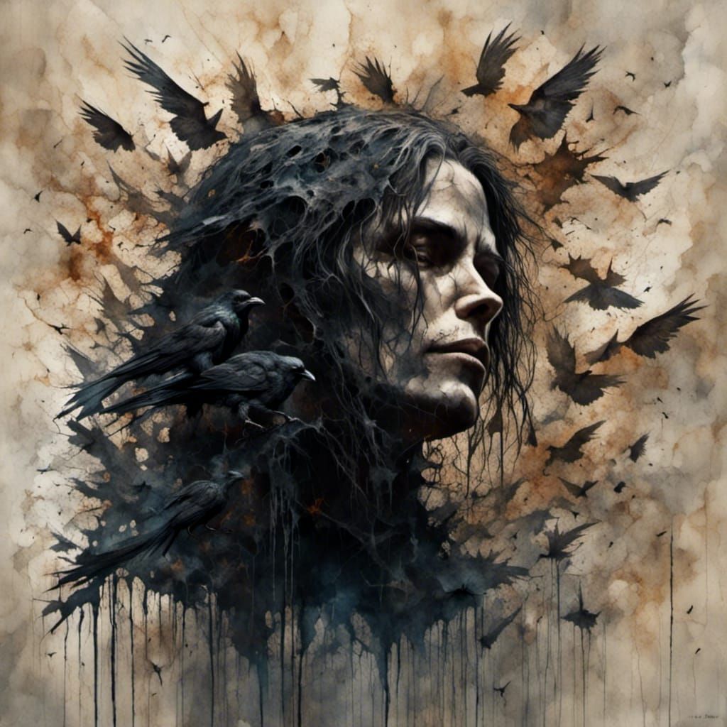 Eric Draven as The Crow in Hyperrealism