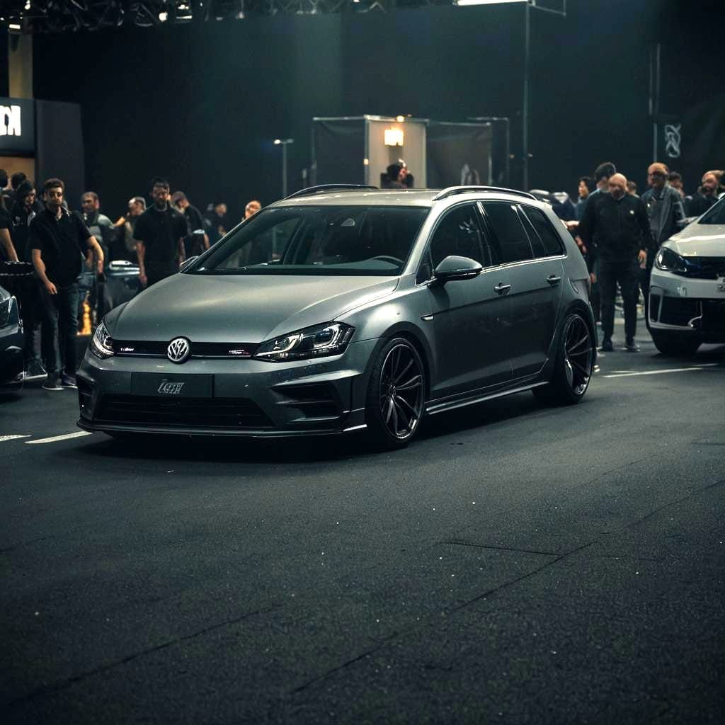 Widebody VW Golf 7R Variant Racecar at Carshow