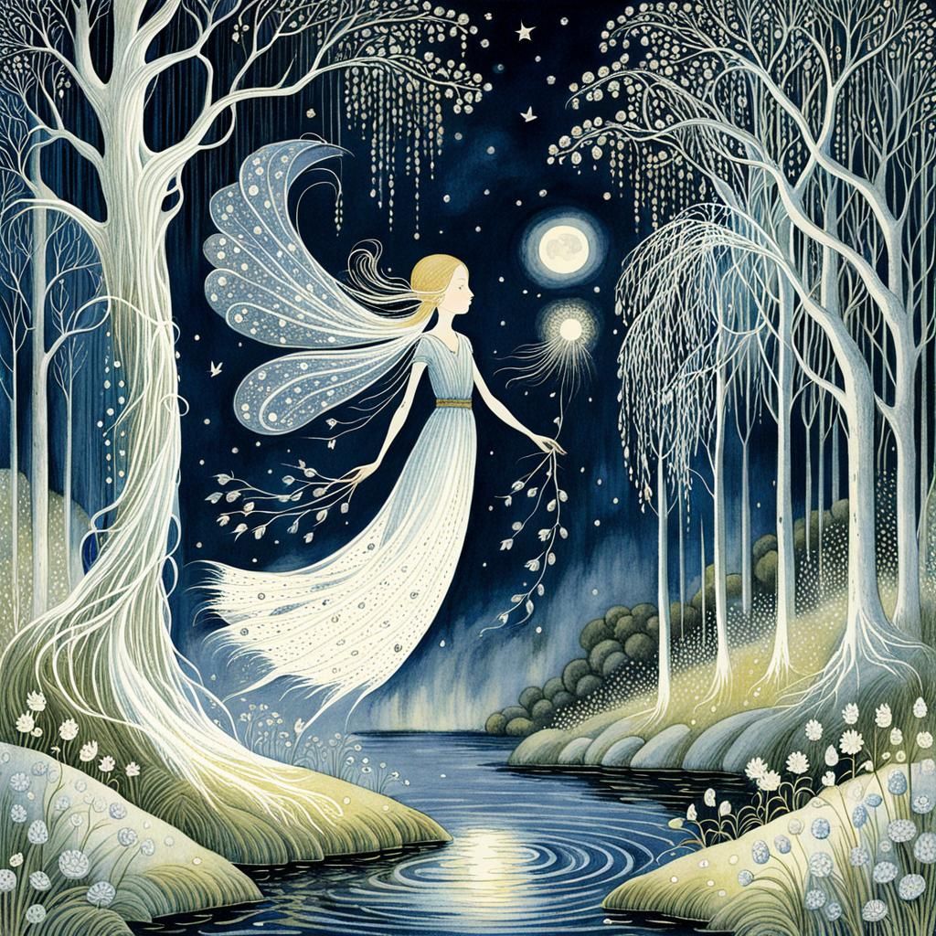 Enchanting Willow the Wisp Illustration