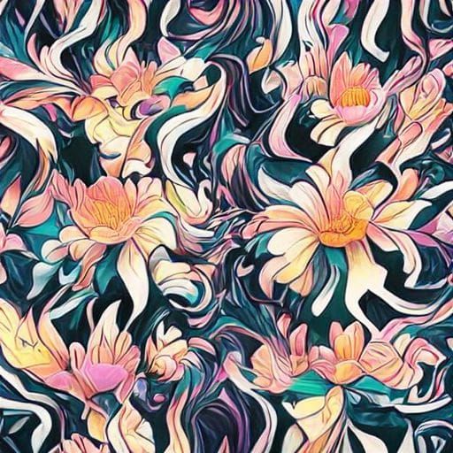 Radiant Iridescent Flower with Dynamic Lighting