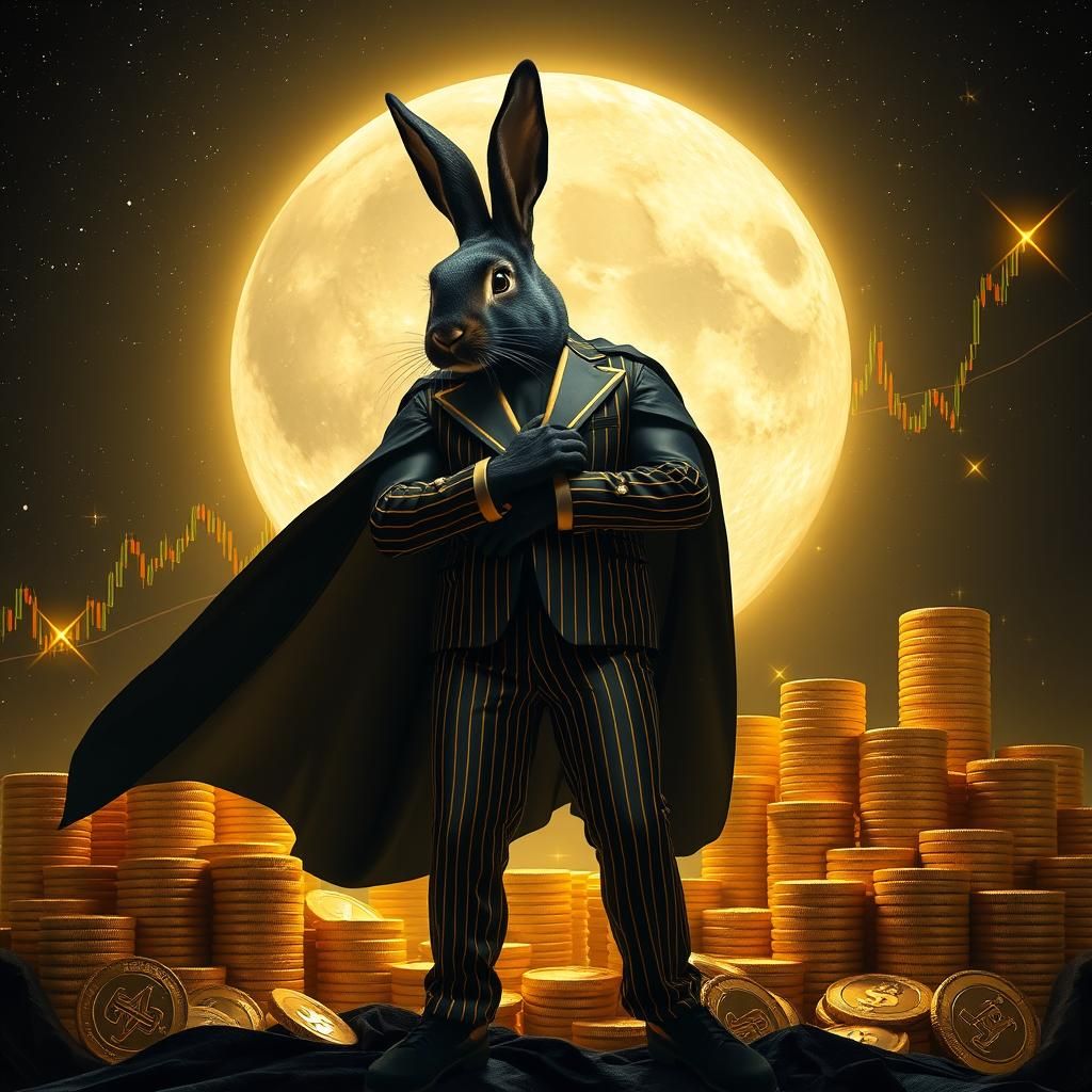 Majestic Rabbit King of Cryptocurrency
