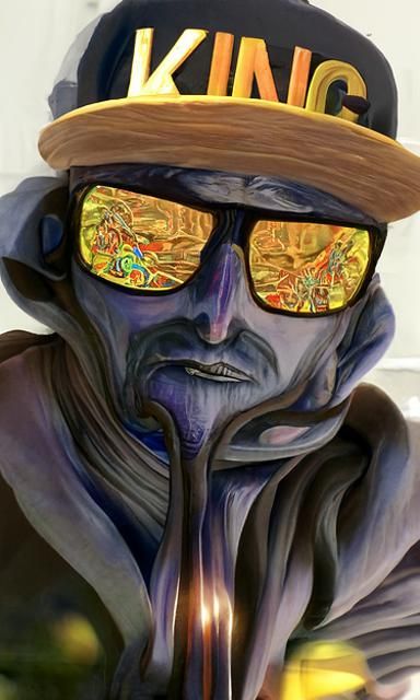 The Uncrowned King of the DMT Realm trending on Artstation Moebius impressionism oil on canvas subtractive lighting shad...