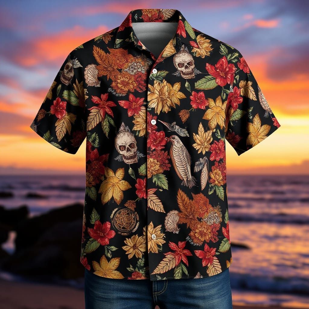 Gothic Hawaiian Shirt Design