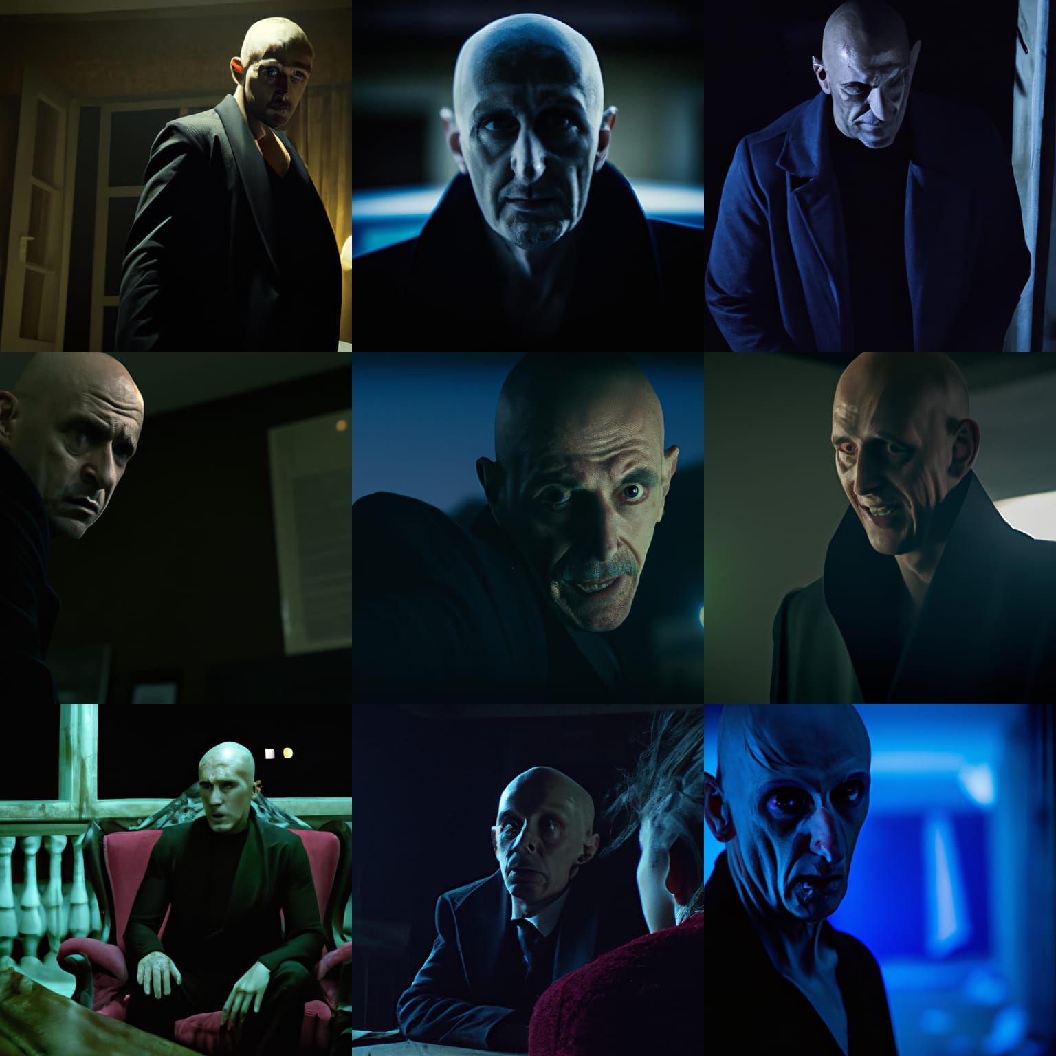 Nosferatu the vampire in a modern movie remake by director "...