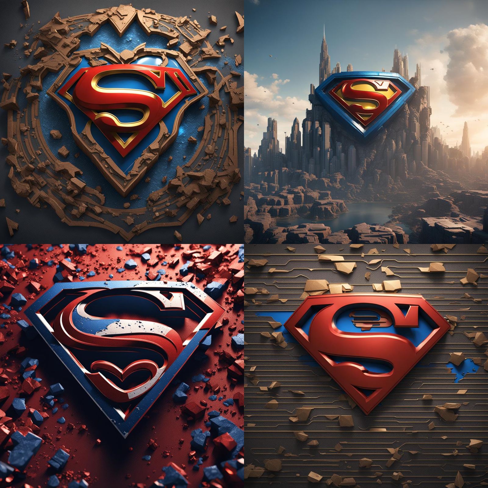 Superman Logo Reimagined with 'DP' Letters