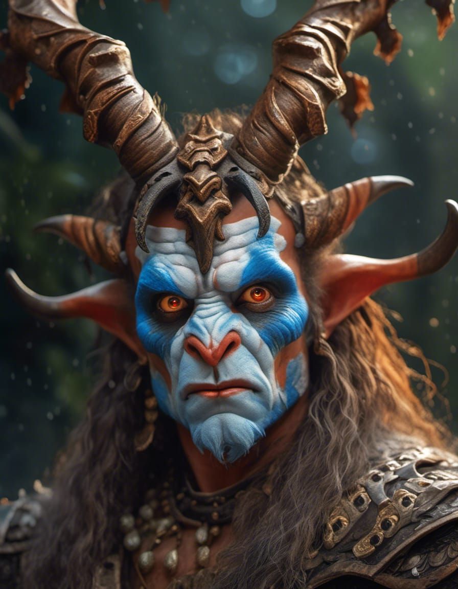 Horned humanoid creature