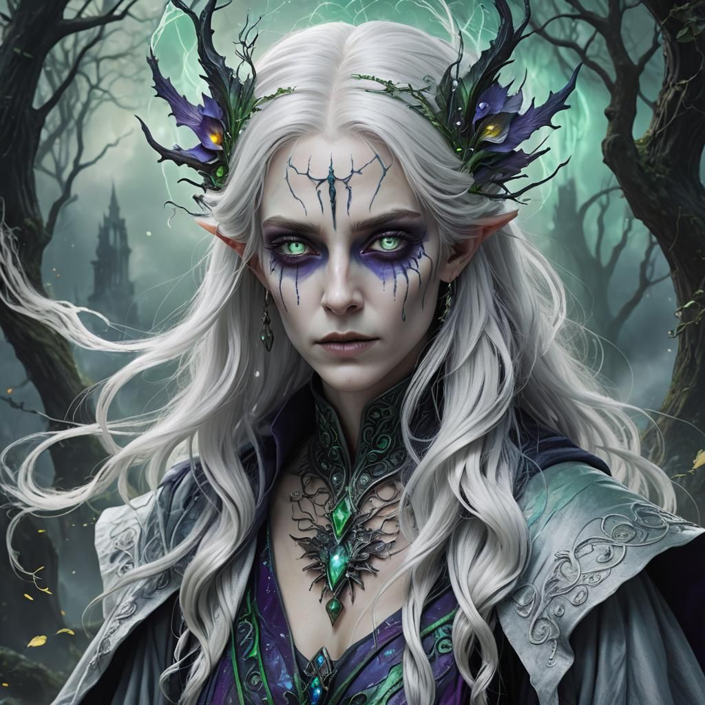 Ethereal Changeling Sorcerer in Gothic Style