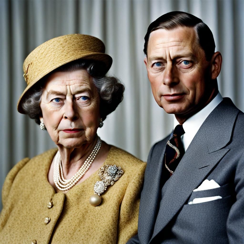 King George VI and Queen Mother Portrait