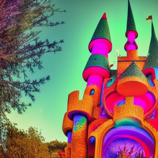 Psychedelic Fantasy Castle: Professional Photography