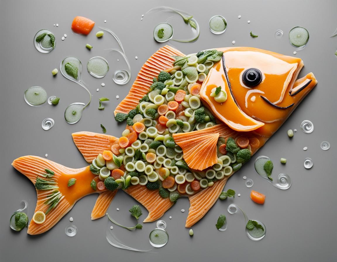 Surreal Soup Fish: An AI Conceptual Art Piece