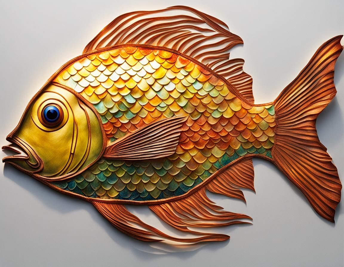 Radiant Solar Fish: A Sunlit Creation