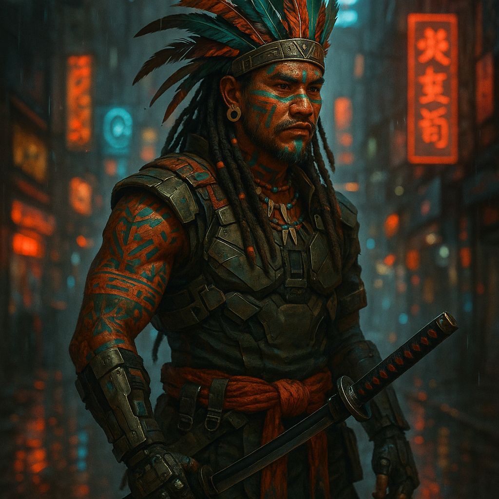 Shadowrun Street Samurai Character Art